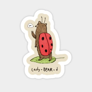 Lady-BEAR-d Sticker